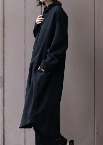 Munich 멜란지 트윌 와이드 셔츠 원피스