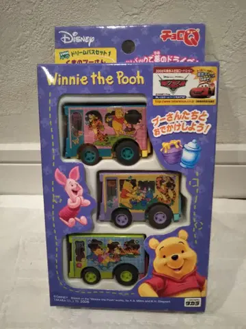 타카라 디즈니 Disney 곰돌이 푸 쵸로Q 드림 버스 세트