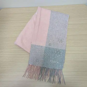 FURLA 훌라 머플러 스톨 큐빅 핑크 계열