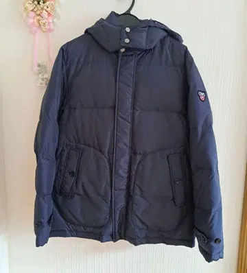 컨디션 최상 CHAPS 후드 부착 네이비 다운 자켓 사이즈 L