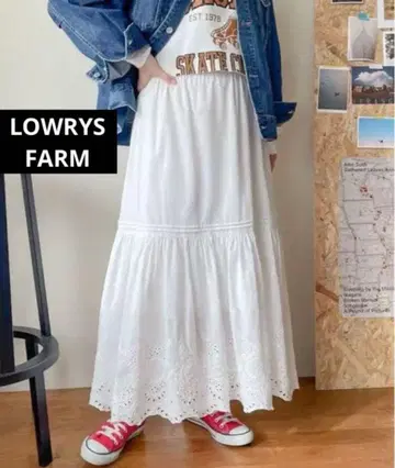 로리즈팜 캉캉 스커트 스칼렛 스커트 레이스 스커트