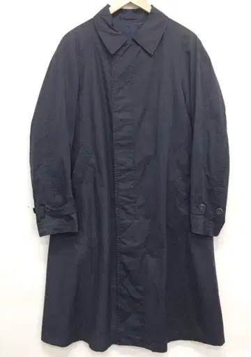 Scye 코튼 스텐카라 코트 네이비 사이즈 38