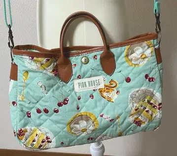 핑크하우스 디저트 패턴 숄더백 새상품급