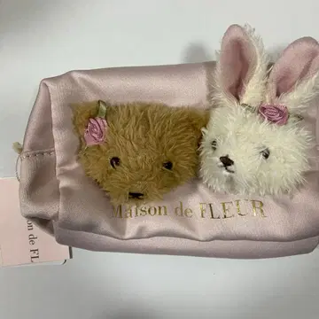 메종 드 플뢰르 핑크 매니아 10주년 기념일 파우치 곰 토끼