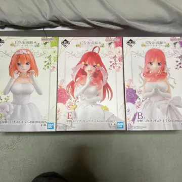 5등분의 신부 제일복권 피규어 3개 세트 아크릴 스탠드