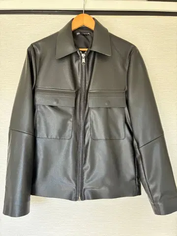 ZARA 페이크 가죽 자켓 S