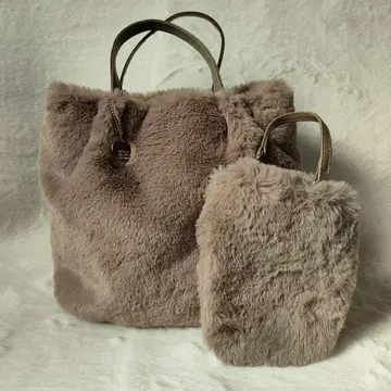 퍼 베이지 숄더백 스마트폰 숄더 스트랩 포함