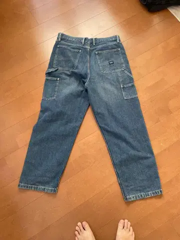 다크 블루 카고 팬츠 루즈핏