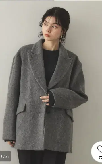 새상품 오파크 클립 테일러드 코트 S