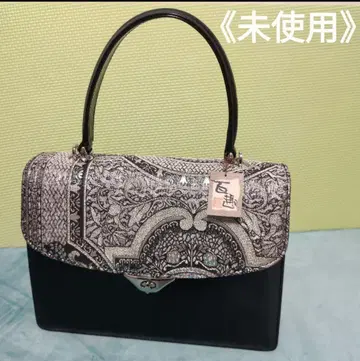 기간 한정 판매 [미사용] 순수 실크 오비 원단 사용 일본 의류 핸드백