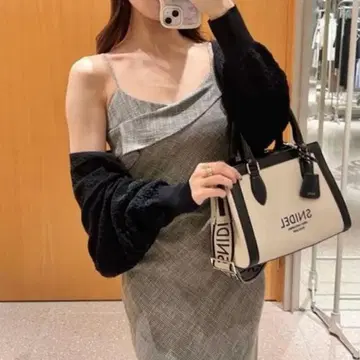 snidel 백 드로스트 시어 볼레로 가디건