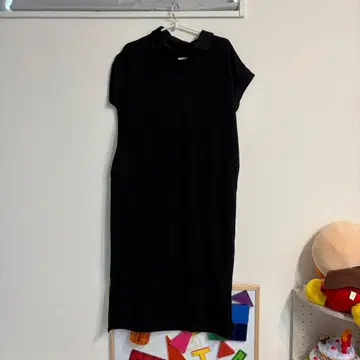 프렌치 슬리브 폴로 맥시 원피스