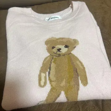 LILY BROWN 핑크 니트 곰 베어