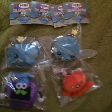 교육 방송 가챠가챠 인형 배지 4종 세트