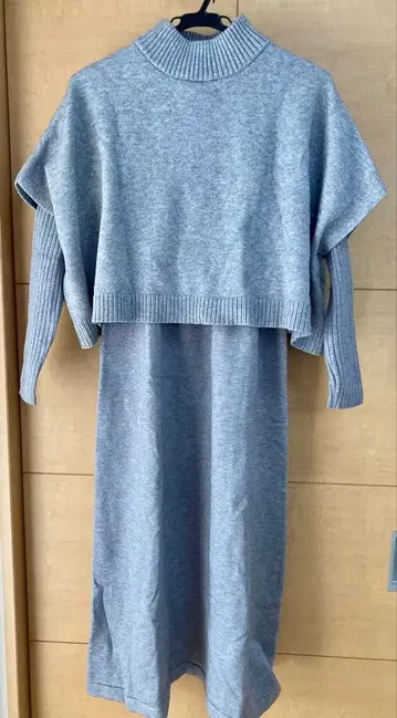 bab 셋업 리브 니트 롱 원피스 바브