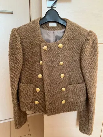 브라운 노카라 자켓 사이즈 0