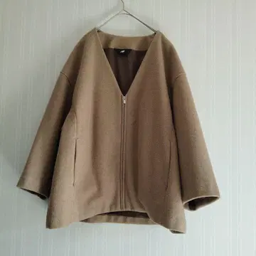 미사용 뉴발란스 노카라 자켓 베이지 M