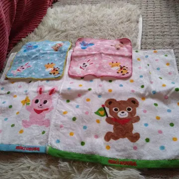 miki HOUSE 캐릭터 타월 세트