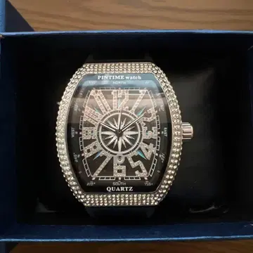 PINTIME 다이아몬드 장식 쿼츠 시계