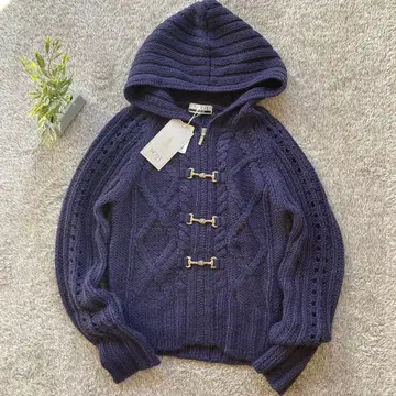 미사용 택 포함 SCOT CLUB 알파카 혼방 가디건 아우터