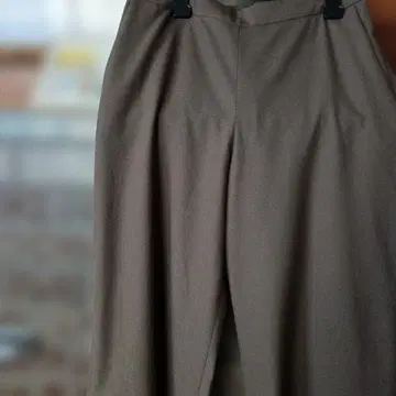브라운 와이드 팬츠