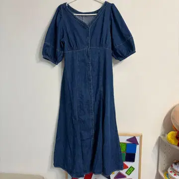 데님 엠파이어 원피스 mysty woman