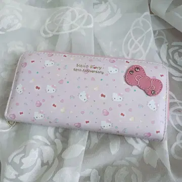 50주년 기념 헬로키티 라운드 장지갑