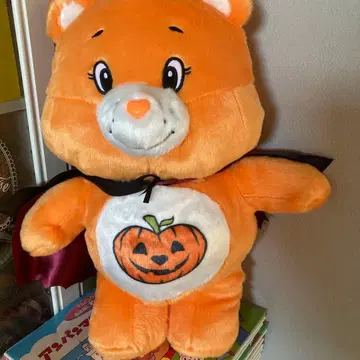 오렌지 컬러 호박 봉제 인형