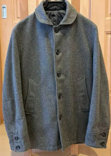 GU 그레이 울 피 코트