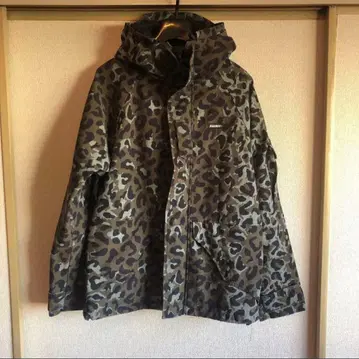 XLARGE 레오파드 무늬 마운틴 후드티