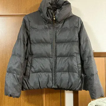 anySiS 후드 부착 다운 자켓 다크 그레이