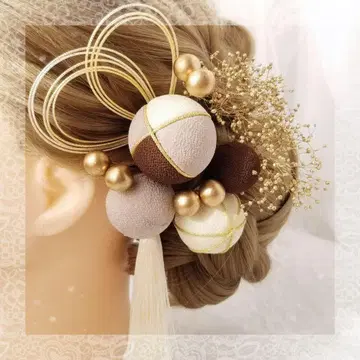 성인식 머리 장식