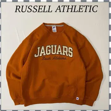 러셀 애슬레틱 앞 V 칼리지 팀 자수 맨투맨 트레이닝복 M