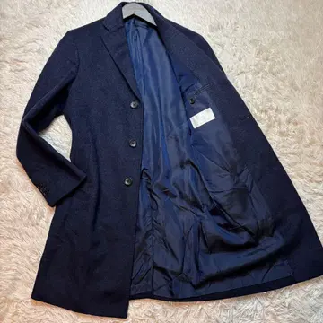 (새상품급) 에디피스 체스터 코트 캐시미어 네이비 48사이즈