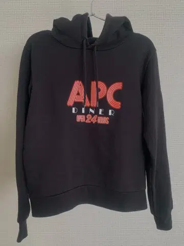 아페쎄 APC DINER 24 HOURS 블랙 후드티