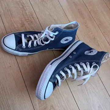 CONVERSE 하이컷 스니커즈 네이비 27.5cm