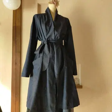 오시마 명주 코트 기모노 리메이크