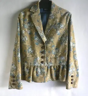 새상품 이스트 보이 세밀 코듀로이 꽃무늬 자켓 싸개 버튼 EASTBOY