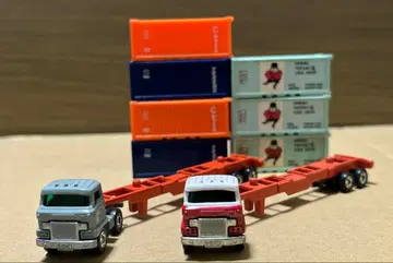 롱 토미카 히노 해상 컨테이너 운반차 2대 세트