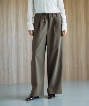 NORC 노크 워셔블 이지 드로스트 와이드 팬츠 브라운