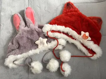 상하이 디즈니 한정판 주토피아 닉 & 주디 팬캡 2세트