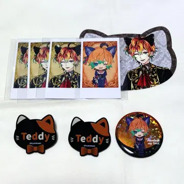 [ 개별 판매 가능 ] 악마 고양이 난자타운 테디 세트