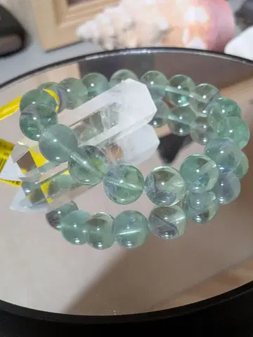 플로라이트 팔찌 그린 퍼플