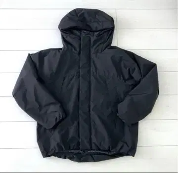 무인양품 따뜻한 충전솜 세탁 가능한 후드 자켓 L 블랙