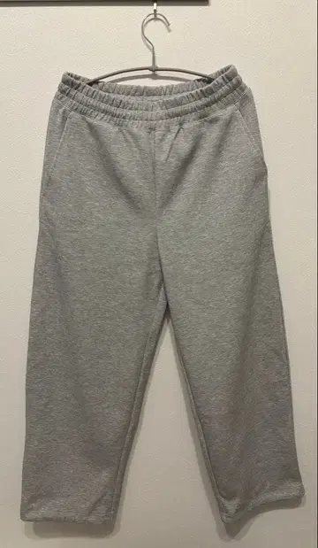 유니클로 C 맨투맨 와이드 팬츠 그레이