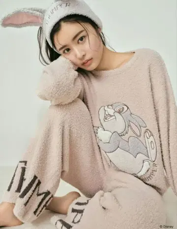 새상품 스나이델 홈 밤비 자카드 니트 풀오버 핑크