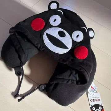 쿠마몬 후드 부착 넥 필로우 택 포함 새상품 미사용