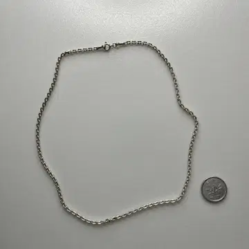 실버925 4면 컷 팥 체인 45cm 3mm