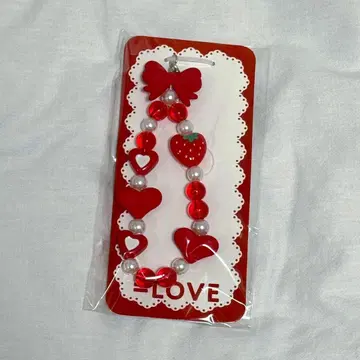 =LOVE 이코라부 특별한 비즈 스트랩