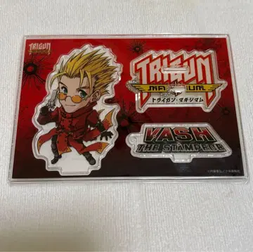 트라이건 맥시멈 아크릴 스탠드 새로 그린 미니 캐릭터 바슈